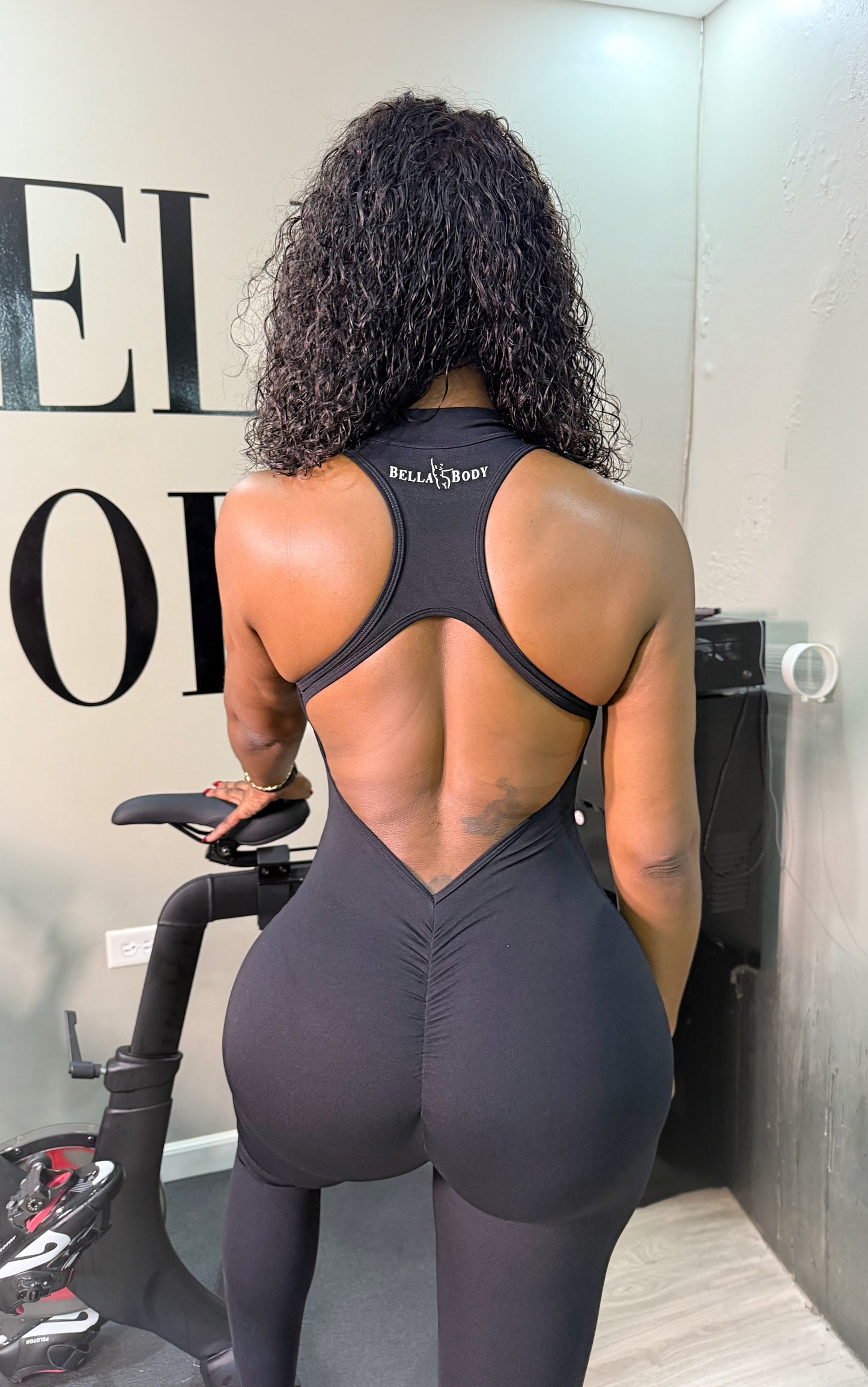 “Megan” Jumpsuit Black long