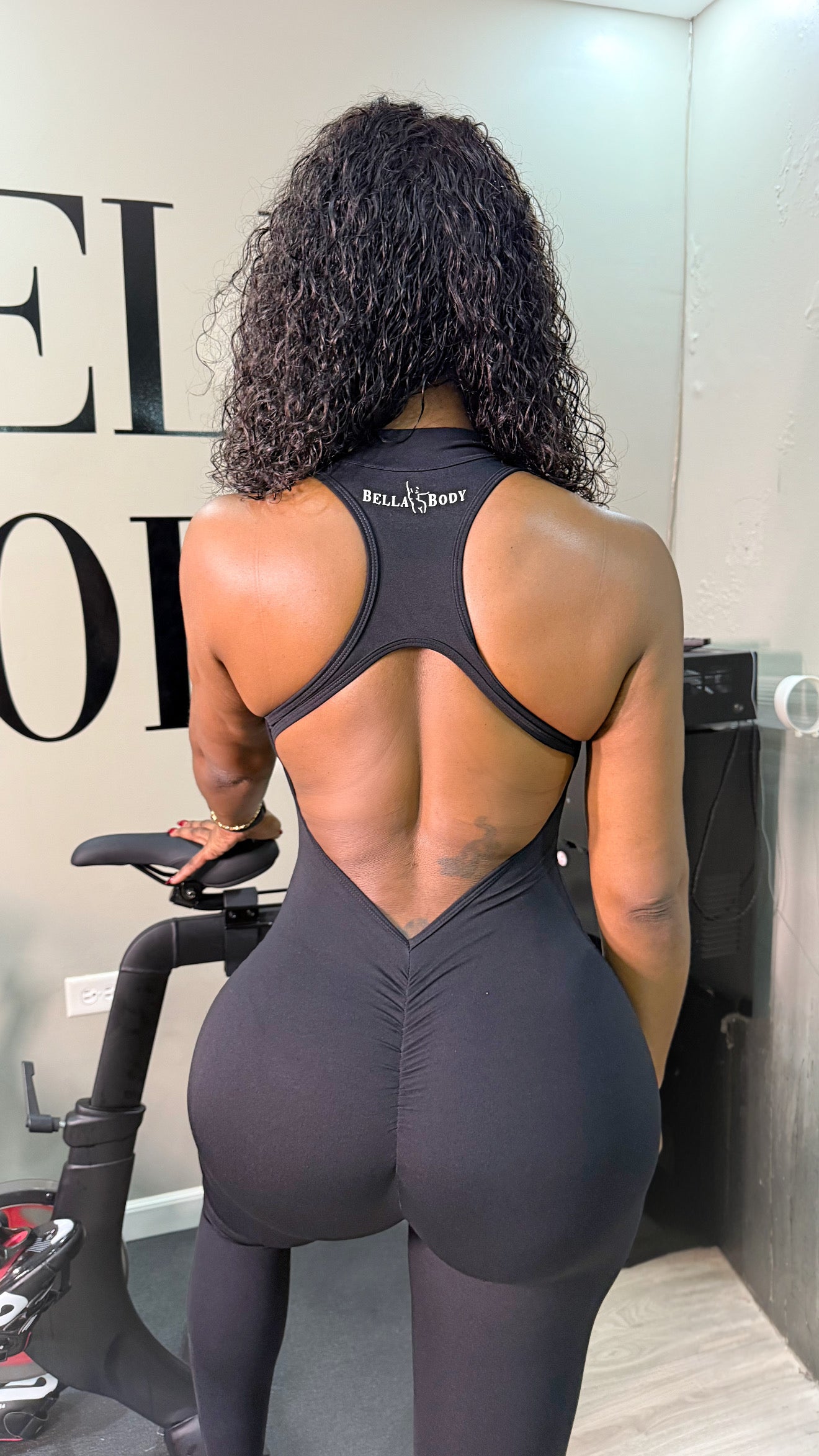 “Megan” Jumpsuit Black long
