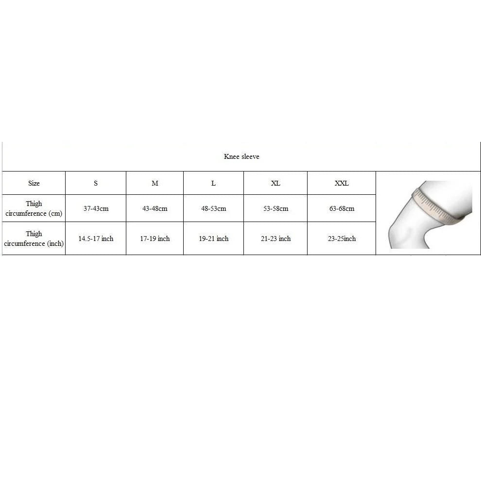 Knitted Elastic Knee Support With Strap